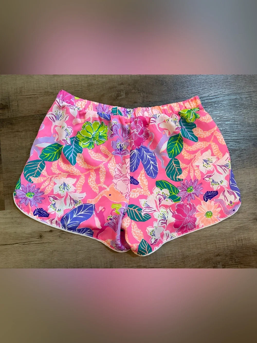 Lilly Pulitzer Teagan Tropical Floral Short Pajama Set🌸🐘 Size Small - Picture 13 of 15
